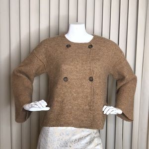 JCrew Double-Breasted Cozy Sweater